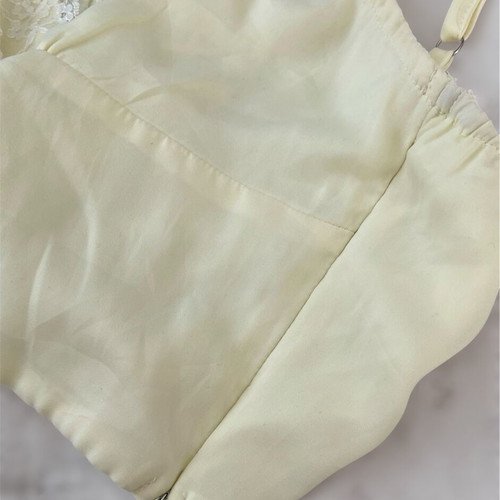 Princess Polly Lace-Trim Bustier Crop Top like new, size M, yellow