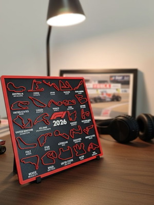 3D Printed F1 2026 Race Calendar New