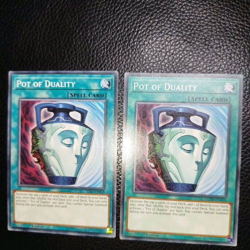 Yugioh Pot of Duality 2 cards pack used