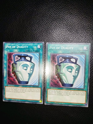 Yugioh Pot of Duality 2 cards pack used
