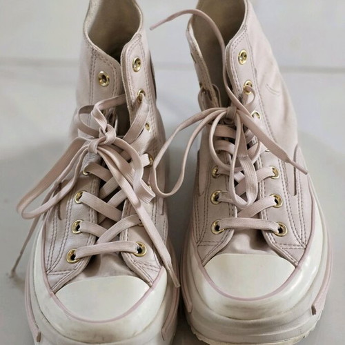 Converse Run Star Legacy CX Platform sneakers used, pink beige, size 40