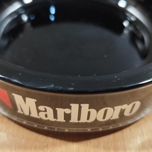 Marlboro ceramic ashtray used, vintage advertising
