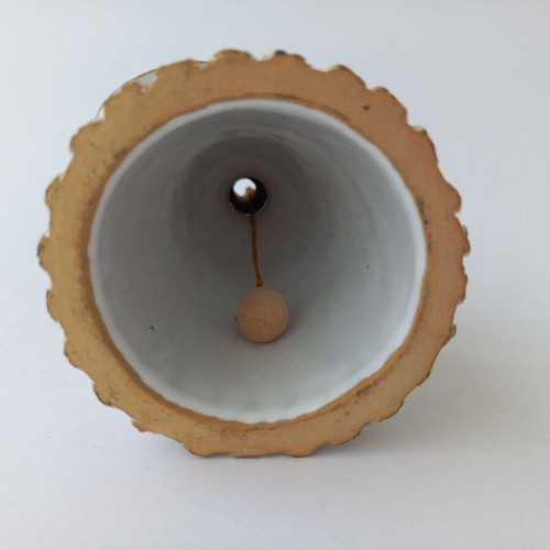Old ceramic handmade bell like new