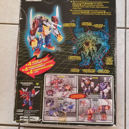 Transformers Beast Wars Transmetals 2 Optimal Optimus figure used with weapon and missiles