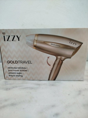 IZZY Gold Travel 2000W Hair Dryer new