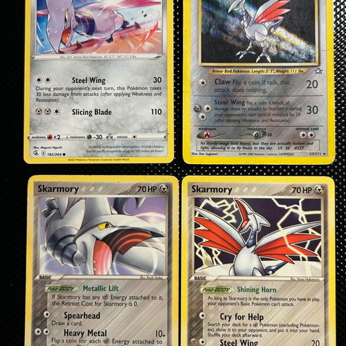 Skarmory Pokémon card pack of 4