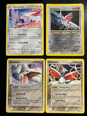 Skarmory Pokémon card pack of 4