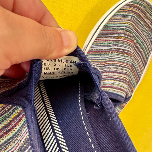 Παπούτσια Keds Double Decker Stripe Slip-On νούμερο 35 σαν καινούργια, μπλε πολύχρωμα