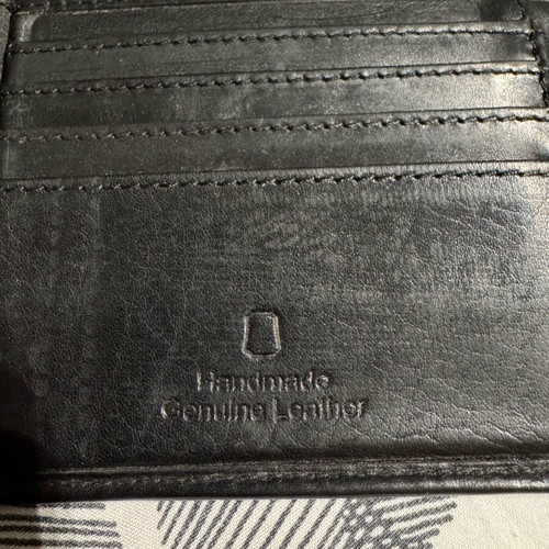 Camel Active wallet used, black, genuine leather