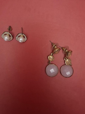 Earrings used, set of 2 pairs