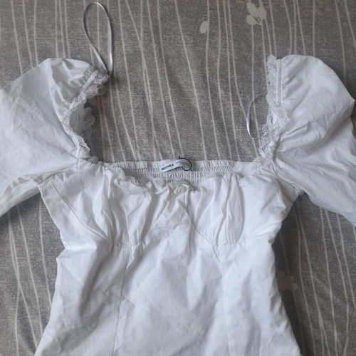 Bershka white blouse XS new with tag