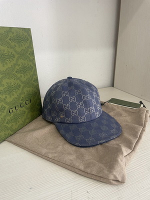 Gucci GG Canvas Baseball Hat καινούργιο, μπλε και τιρκουάζ
