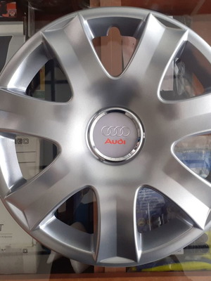 Τάσια τροχών 15'' Audi νέα, ασημί, σετ 4 τεμαχίων