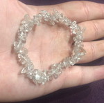 Bracelet with authentic clear quartz stone