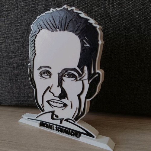 Michael Schumacher figure new, 3d printing, PLA material