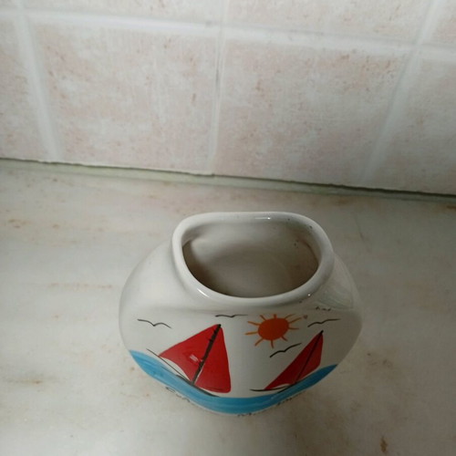 Ceramic souvenir vase from Mytilene like new