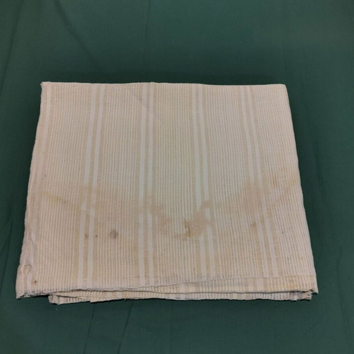 Wool woven bed sheet used, 1930s vintage with wear