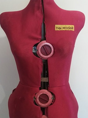 Adjustable sewing mannequin slightly used