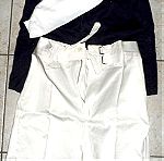  vintage ελληνικη στολη ναυτη 11 κομματια σετ παντελονια jacket καπελα σορτς κτλ...