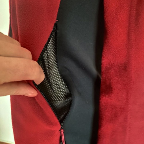 Haglöfs women's fleece deep red size S like new