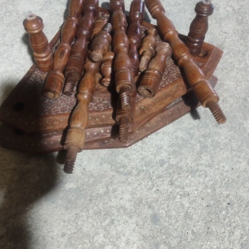 Decorative corner shelf like new, wooden, assemble-yourself