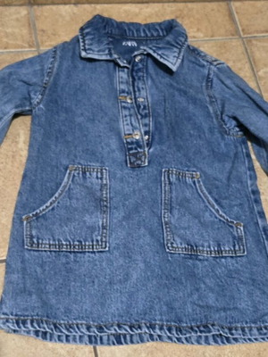 Zara denim dress for girls like new, blue, 3 years old