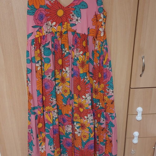 Karavan maxi dress, colorful, 100% cotton