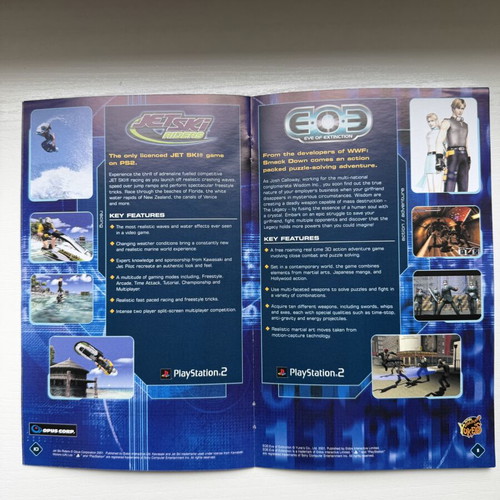 PS2 Booklet video games catalogue like new