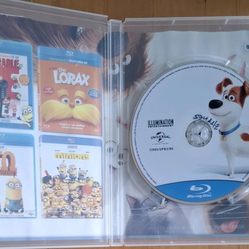 The Secret Life of Pets Blu-ray used, dubbed in Greek