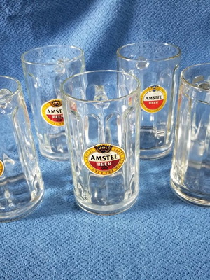 Ποτήρια Amstel μεταχειρισμένα, πακέτο 6, 0,5l