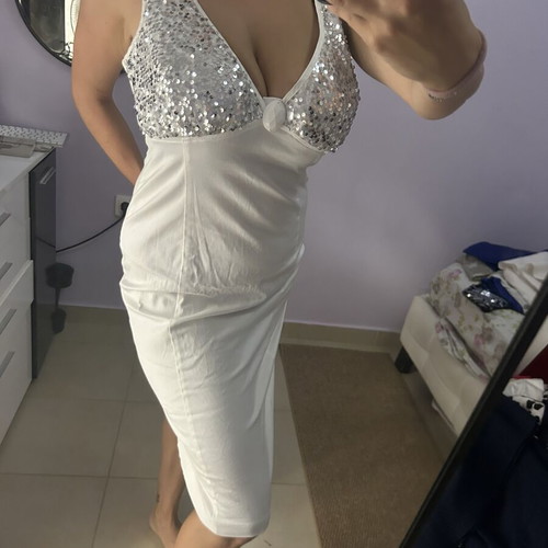 Billy Sabbado white dress like new, suitable as wedding dress