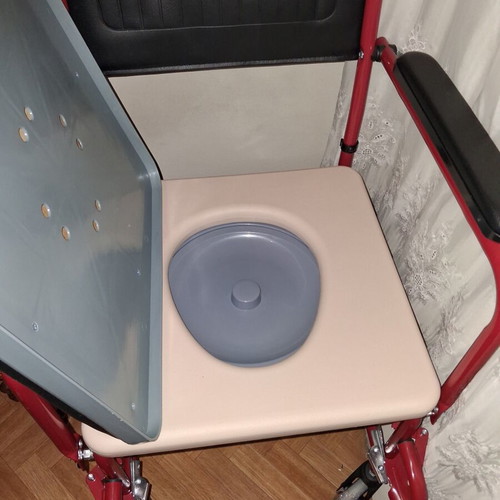 Shower chair with integrated container for disabled, new
