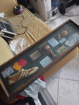 Large embossed World Cup history frame 45 years