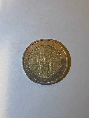 2 Euro coin like new, 200 years Austrian National Bank 2016