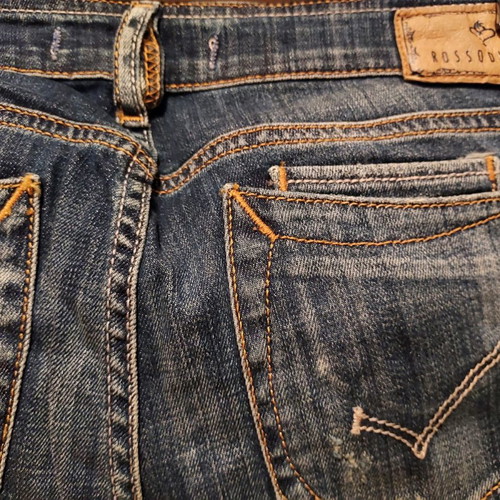 Rossodisera women's denim jeans new, slim fit, size 44 Italian