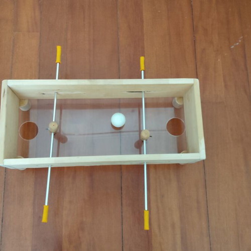 Wooden Foosball Table with Ping Pong Ball New