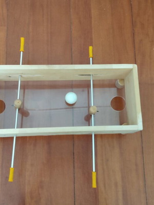 Wooden Foosball Table with Ping Pong Ball New