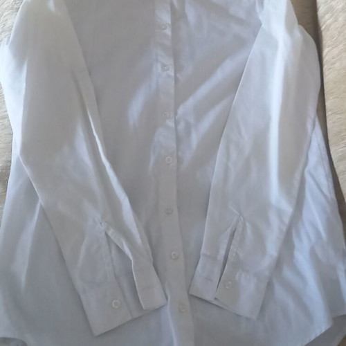 White shirt used with slight discolorations, size XS