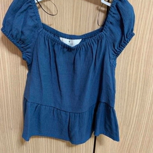 H&M Girls' Summer Blouse Size 134 New Blue