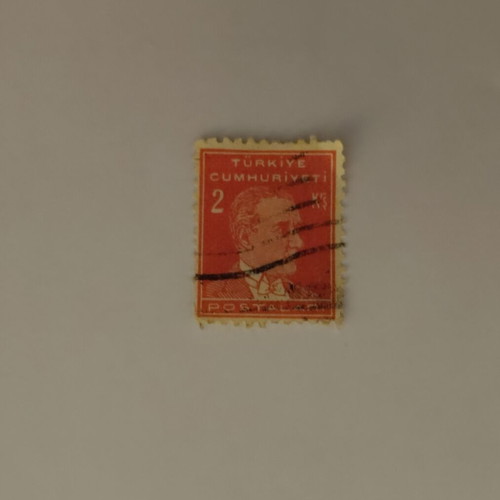 Turkish Republic Stamp like new, 2 kuruş