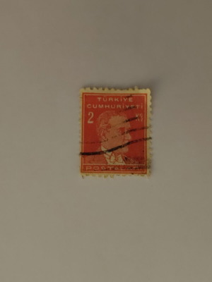 Turkish Republic Stamp like new, 2 kuruş