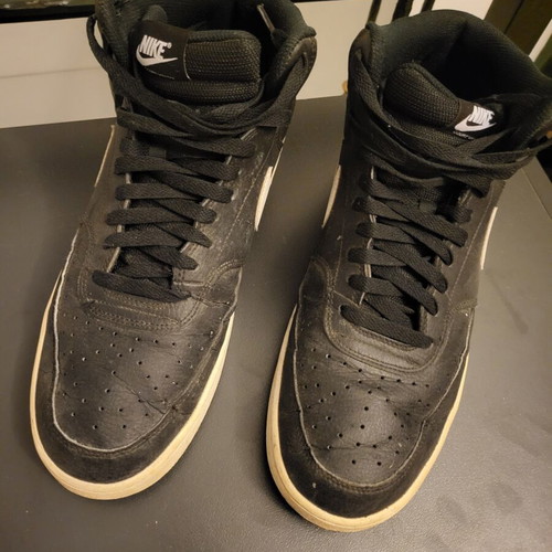 Nike Court Vision Mid sneakers like new, size 47.5, black and white