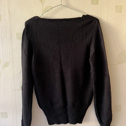 A-Style black wool sweater new, 70% acrylic 30% wool, size M
