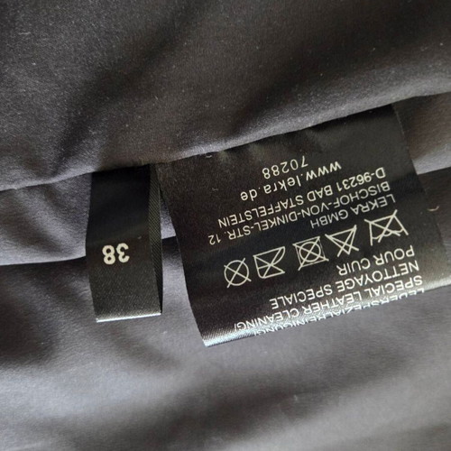 David Moore leather dress, size D38 GB 12, lined