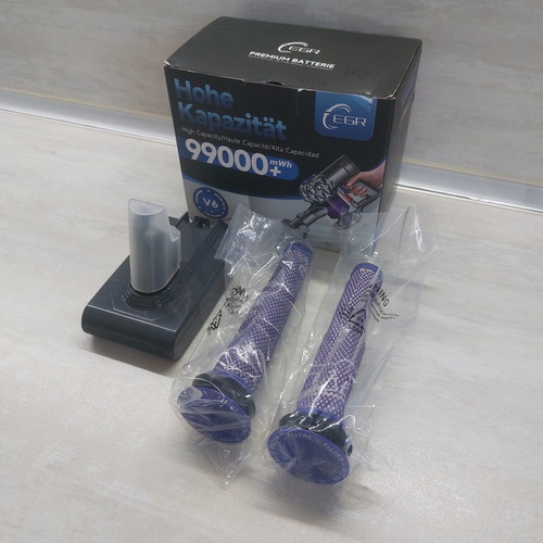 Dyson V6 Premium battery 4600mAh new with 2 filters gift