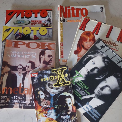 Vintage magazines from the '90s used, rock, metal, pop culture