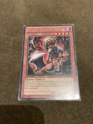 Malice doll of demise Yu-Gi-Oh μεταχειρισμένη αυθεντική κάρτα