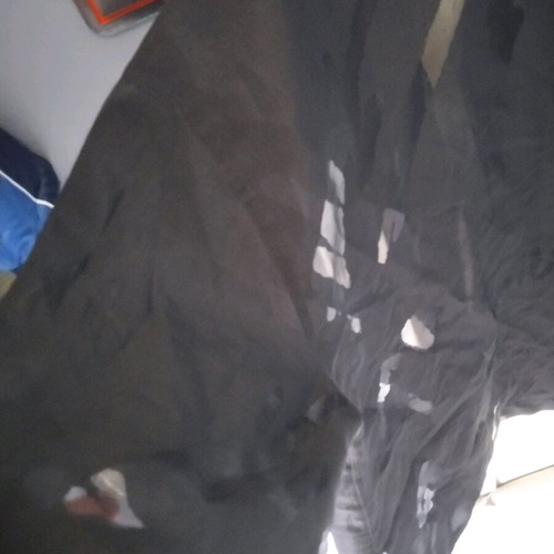 Bershka Shirt Black With Sheer Details Like New, Size L