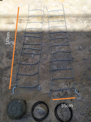 Αλυσίδες χιονιού μεταχειρισμένες, σετ 2 για μικρό φορτηγό