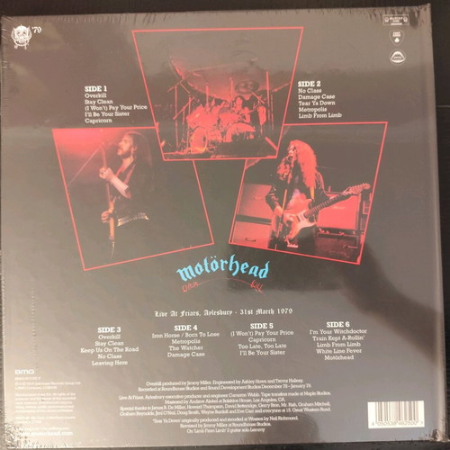Motorhead Overkill 3LP and book sealed